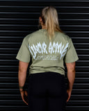 SPIRIT OF FEAR HEAVY OVERSIZED TEE IN MATCHA