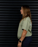 SIGNATURE HEAVY OVERSIZED TEE IN MATCHA