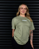 LIFTING CLUB HEAVY OVERSIZED TEE IN MATCHA