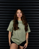 RUTHLESS HEAVY OVERSIZED TEE IN MATCHA