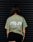 RUTHLESS HEAVY OVERSIZED TEE IN MATCHA