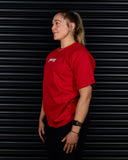 SPIRIT OF FEAR HEAVY OVERSIZED TEE IN SCARLET
