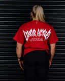 SPIRIT OF FEAR HEAVY OVERSIZED TEE IN SCARLET