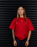 BROTHERHOOD HEAVY OVERSIZED TEE IN SCARLET