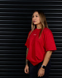 BROTHERHOOD HEAVY OVERSIZED TEE IN SCARLET