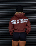 LIFTING CLUB OVERSIZED HOODIE IN SYRUP