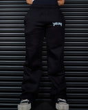 SPIRIT OF FEAR STRAIGHT LEG SWEAT PANTS IN BLACK