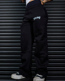 SPIRIT OF FEAR STRAIGHT LEG SWEAT PANTS IN BLACK