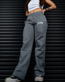 SPIRIT OF FEAR STRAIGHT LEG SWEAT PANTS IN GREY