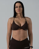 REVERIE SPORTS BRA IN COCOA