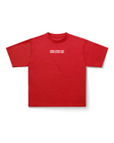 LIFTING CLUB HEAVY OVERSIZED TEE IN SCARLET