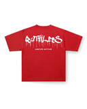 RUTHLESS HEAVY OVERSIZED TEE IN SCARLET