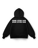 LIFTING CLUB OVERSIZED HOODIE IN BLACK