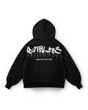 RUTHLESS HEAVY OVERSIZED HOODIE IN BLACK