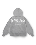 RUTHLESS HEAVY OVERSIZED HOODIE IN GREY MARLE