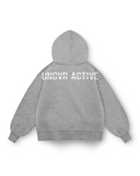 SIGNATURE HEAVY OVERSIZED HOODIE IN GREY MARLE