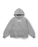 SPIRIT OF FEAR HEAVY OVERSIZED HOODIE IN GREY MARLE