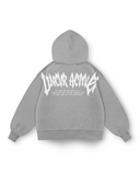 SPIRIT OF FEAR HEAVY OVERSIZED HOODIE IN GREY MARLE