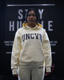 VARSITY HOODIE IN BUTTER