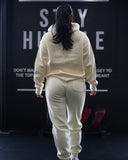 VARSITY JOGGERS IN BUTTER