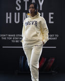 VARSITY HOODIE IN BUTTER