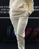VARSITY JOGGERS IN BUTTER