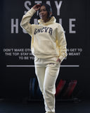 VARSITY HOODIE IN BUTTER
