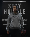 VARSITY HOODIE IN ASH GREY