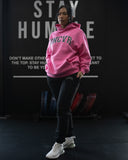 VARSITY HOODIE IN BERRY