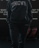VARSITY JOGGERS IN BLACK