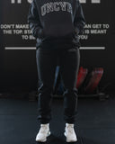 VARSITY JOGGERS IN BLACK