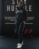 VARSITY JOGGERS IN BLACK