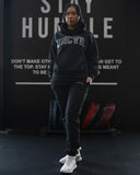VARSITY HOODIE IN BLACK